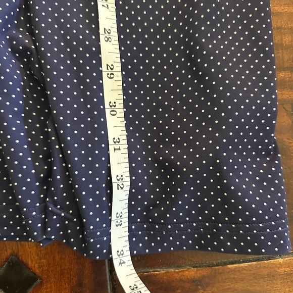 Polo Ralph Lauren Performance Navy Blue Polka Dot Polo Shirt XXL Golf Classic - Picture 6 of 6